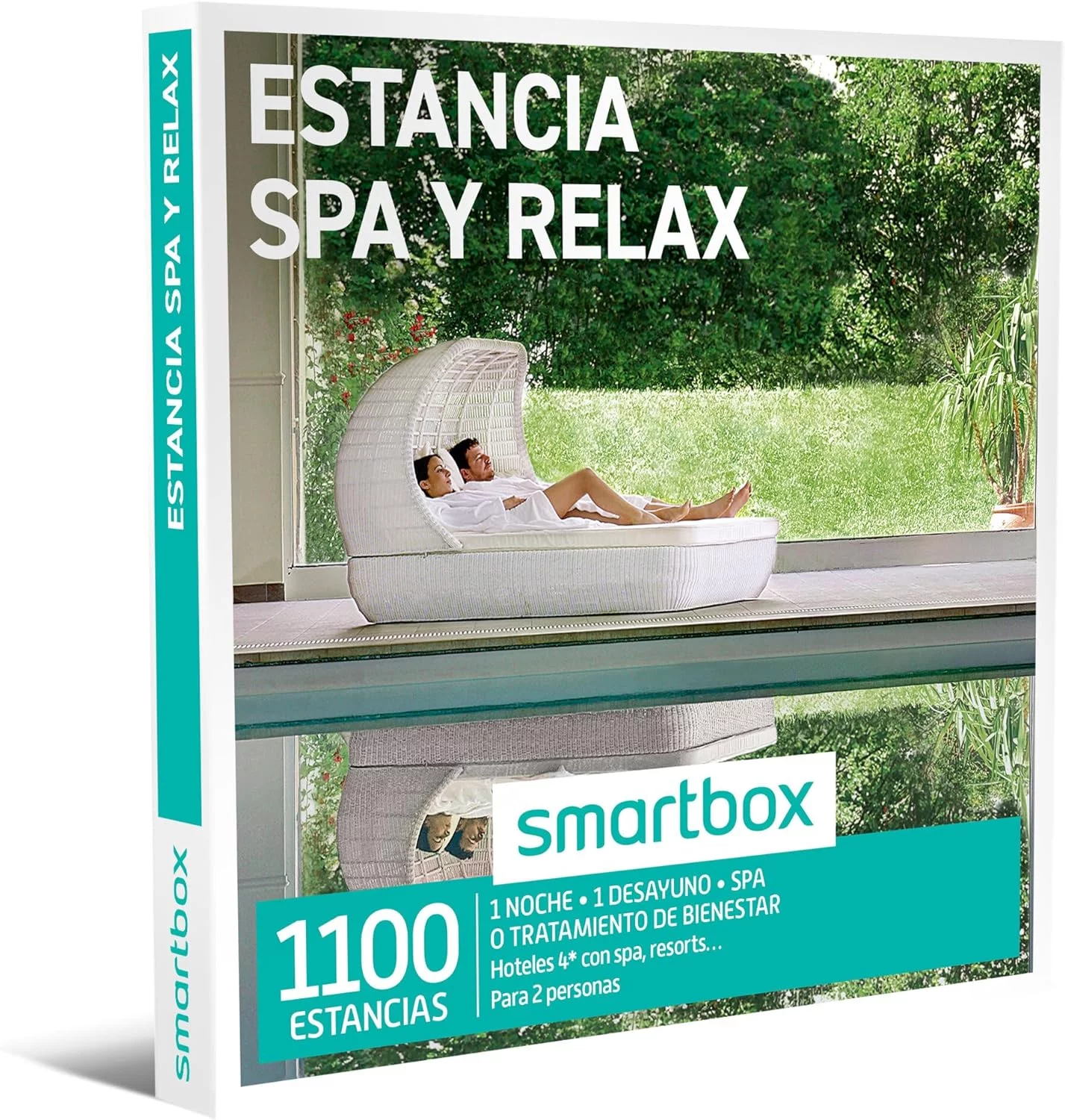 Smartbox - Caja Regalo Estancia SPA y Relax - Idea de Regalo para mi Hermana - 1 Noche con SPA o Tratamiento para 2 Personas