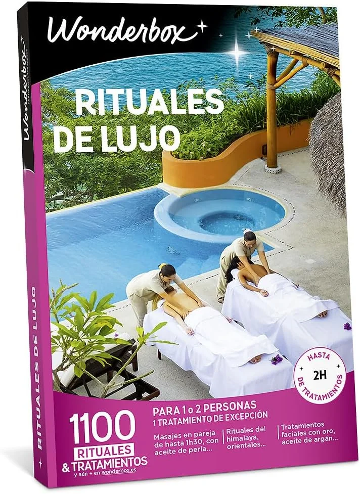 WONDERBOX - Gift Box - Luxury Rituals - 1 Exceptional Wellness Treatment such as Couples Massages, Diamond Tip Facial Treatments, Access to Exclusive Water Circuits