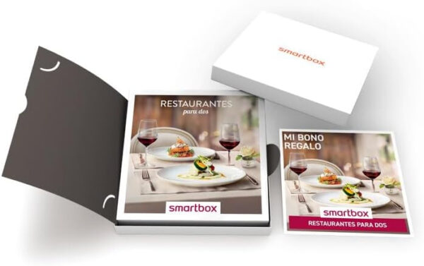 SMARTBOX - Caja Regalo hombre mujer pareja idea de regalo - Restaurantes para dos - 1100 restaurantes de cocina mediterránea, internacional, moderna y mucho más - Imagen 2