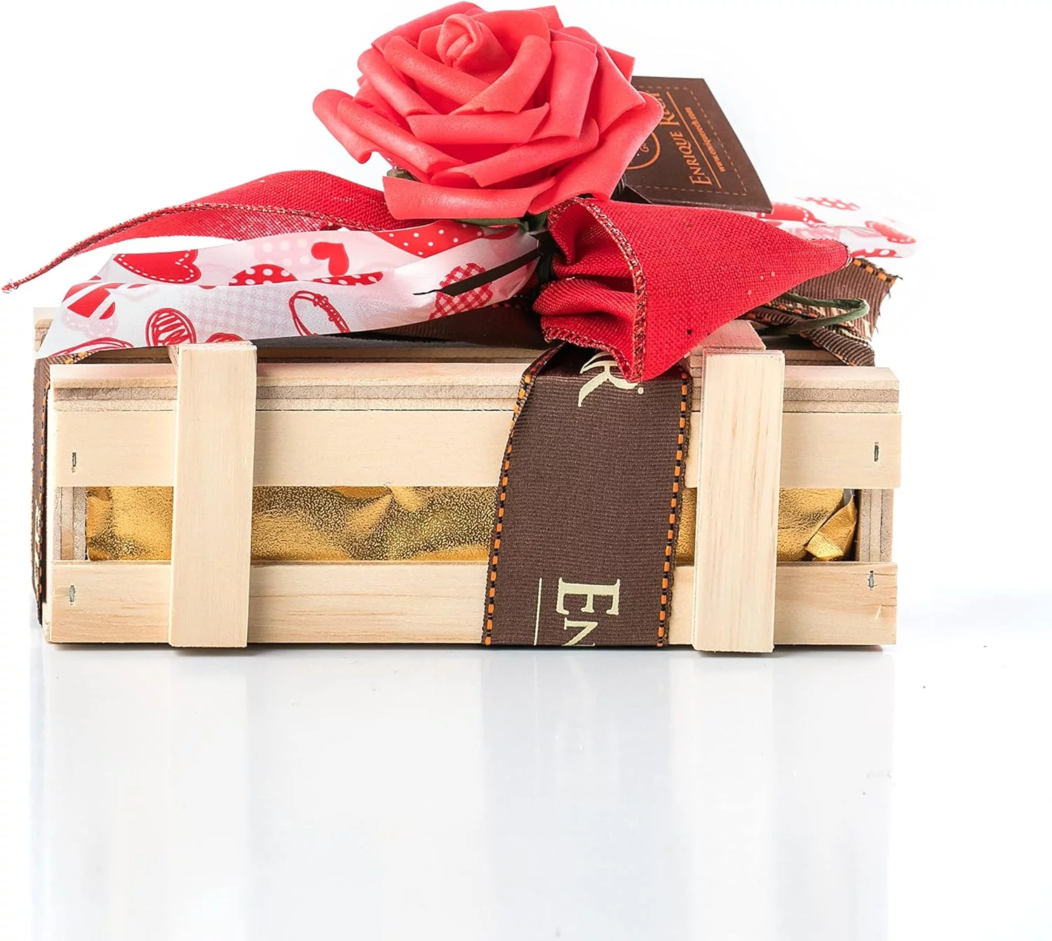Pack de Bombones Enrique Rech - Regalos Originales con Dulces y Chocolates - Caja de Dulces para San Valentin, Cumpleaños, Dia del Padre o la Madre, Enamorados - Cesta Regalo para Mujer (250g) - Imagen 5