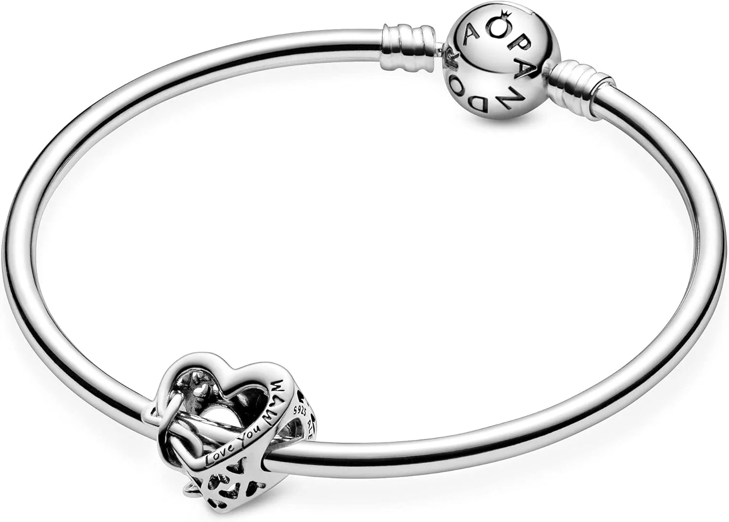Pandora Icons Dije con diseño de corazón y símbolo de infinito de plata de ley - Imagen 5