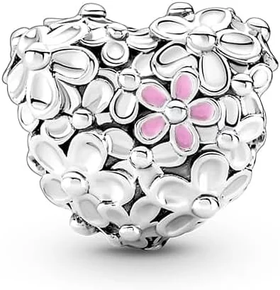 PANDORA Charm 791155C01 Corazón margarita Mamá - Imagen 2