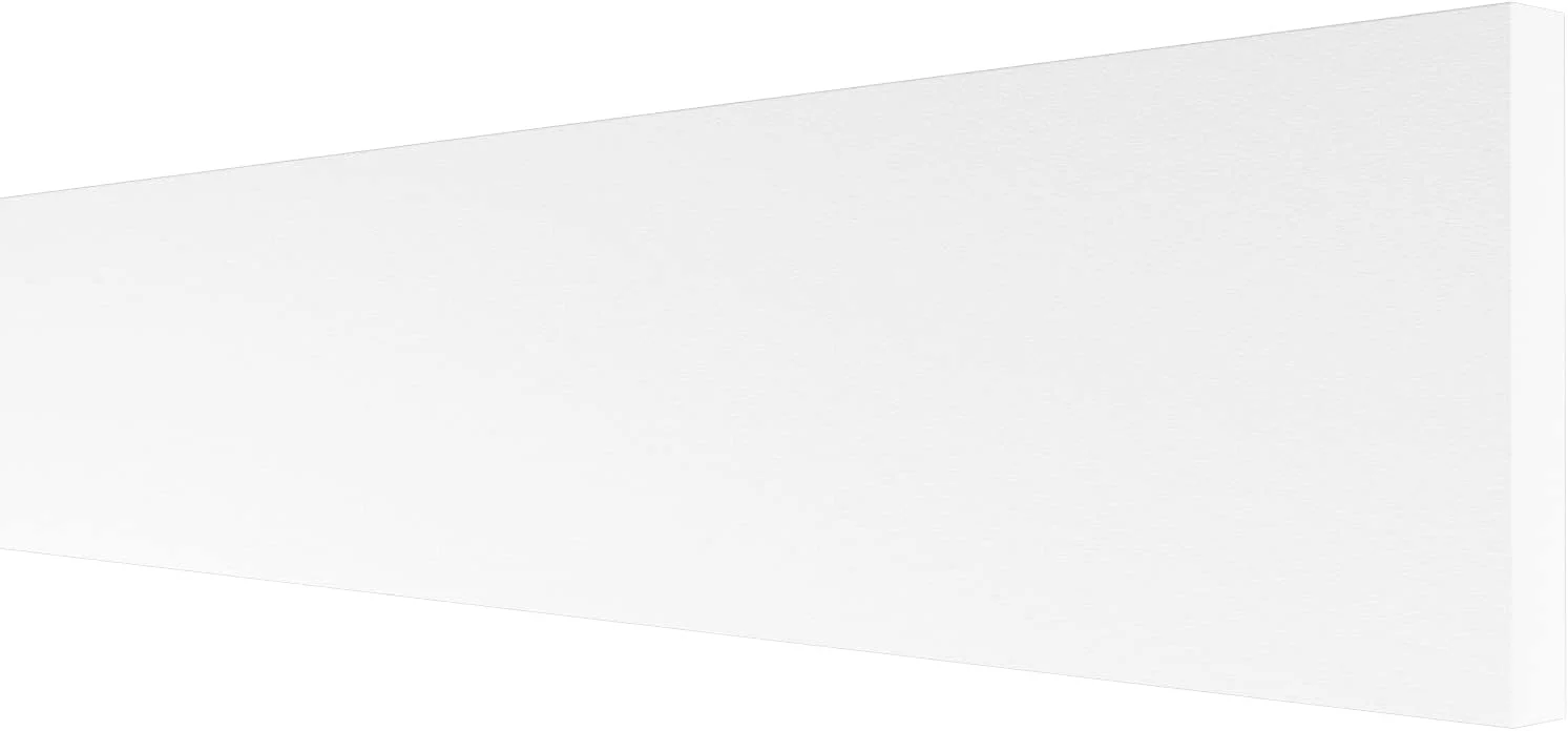 HEXIMO perfiles planos, XPS espuma de poliestireno de paneles de yeso perfiles planos para pared techo acabado tira decorativa construcción techo estuco marco (10,2 metros HFL 5) - Imagen 4