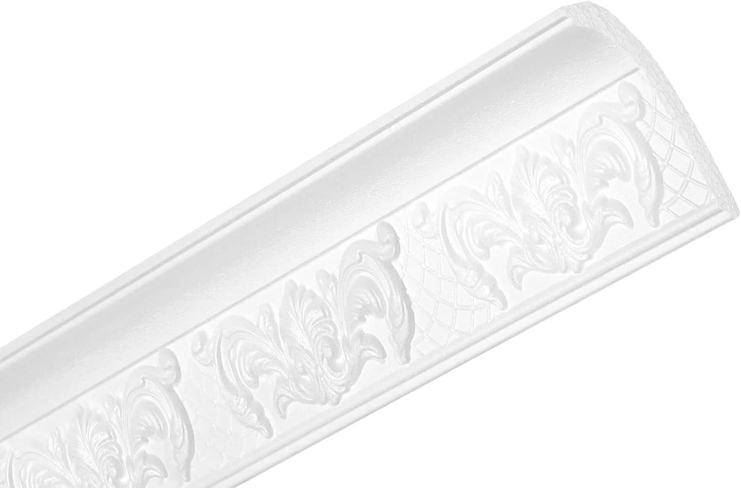 HEXIMO 2m Classic Ceiling Moldings XPS White Polystyrene, Decorative Cornices with Patterns Corner Moldings (2 meters ZM1) - Image 2