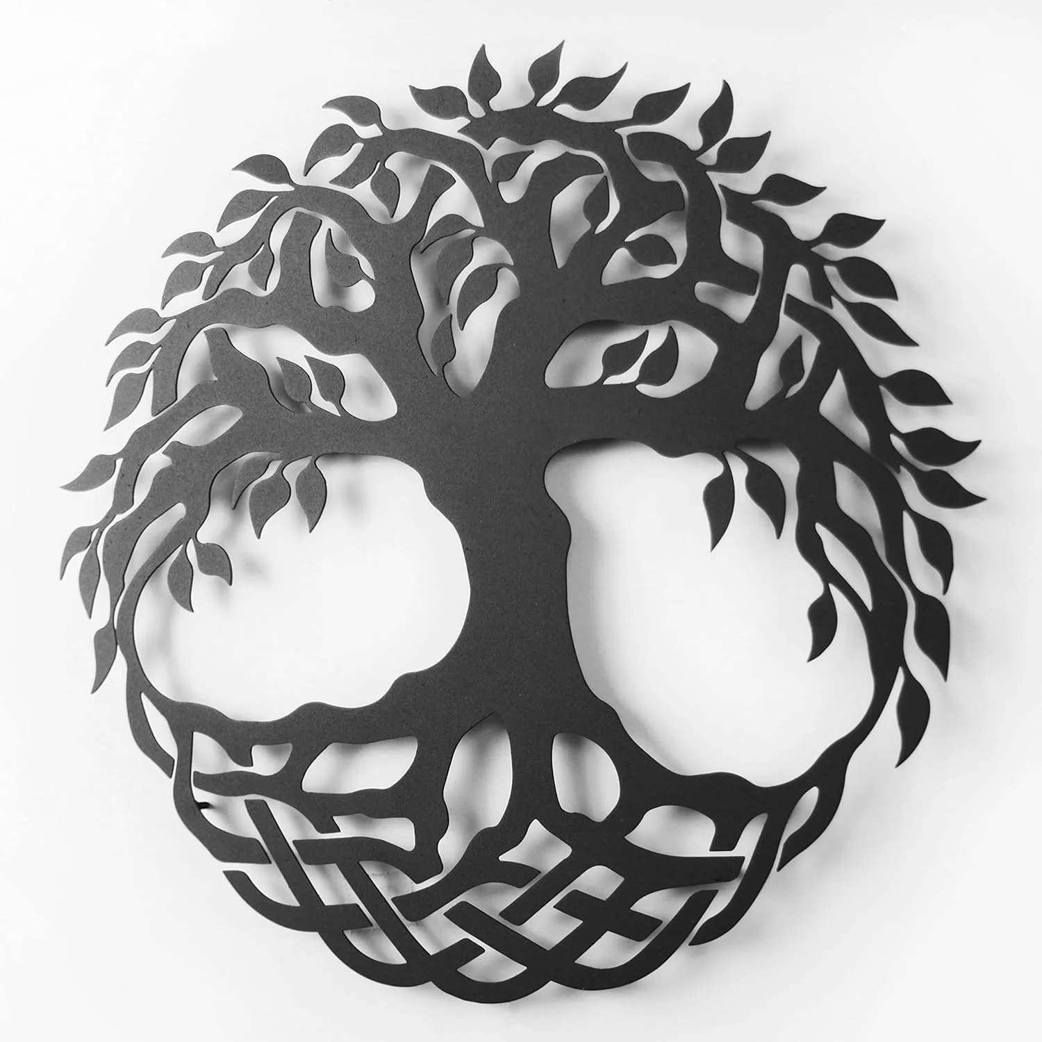 Keluly Metal Decoration. Floating Wall Sculpture, Shadow Steel, 43 x 31 cm, Tree of Life - Image 3