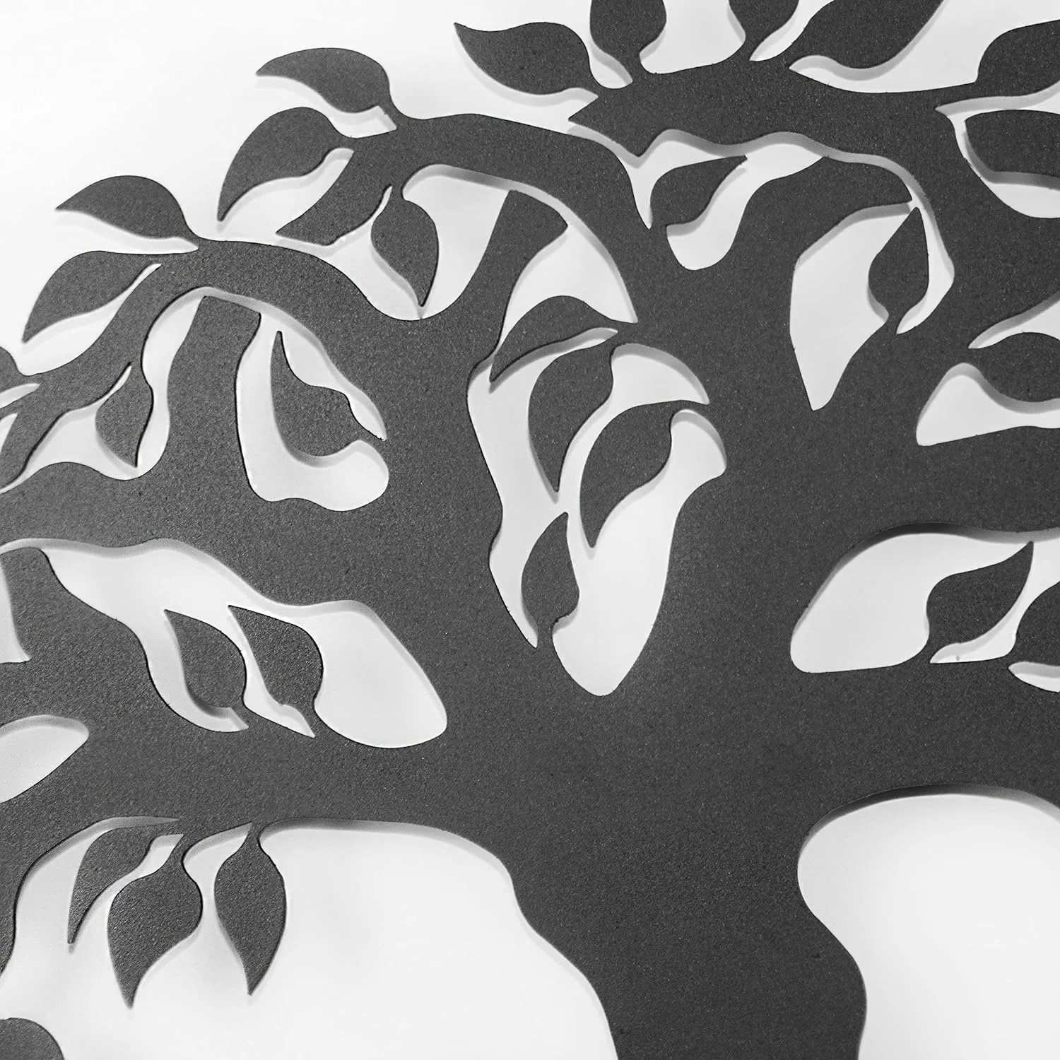 Keluly Metal Decoration. Floating Wall Sculpture, Shadow Steel, 43 x 31 cm, Tree of Life - Image 5