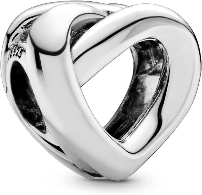 Pandora Moments Women's Sterling Silver Knotted Heart Bracelet Charm