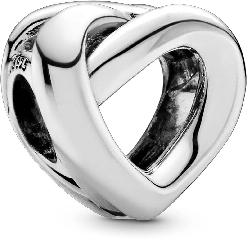 Pandora Moments Women's Sterling Silver Knotted Heart Bracelet Charm