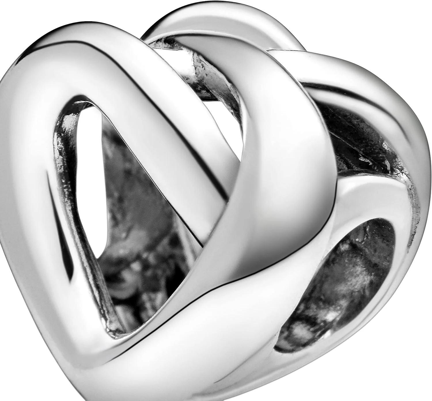 Pandora Moments Women's Sterling Silver Knotted Heart Bracelet Charm - Imagen 4