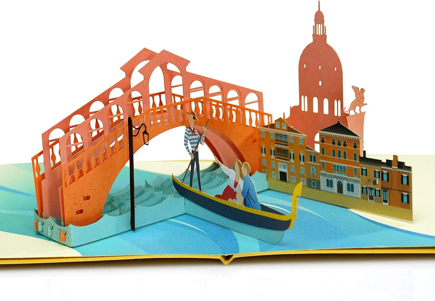 CUTPOPUP - 3D Anniversary Greeting Card for Wedding (Venice Couple)