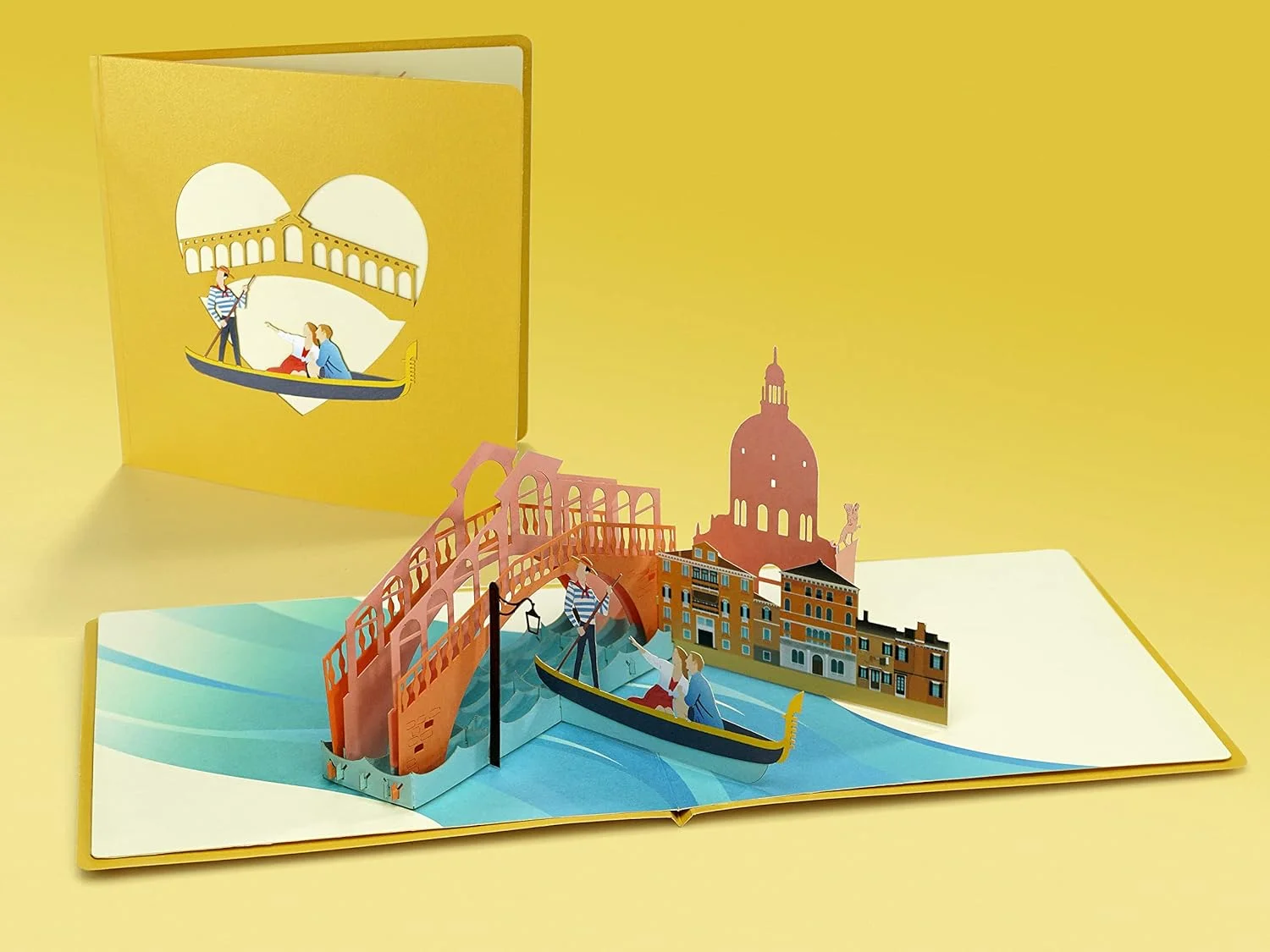 CUTPOPUP - 3D Anniversary Greeting Card for Wedding (Venice Couple) - Image 2