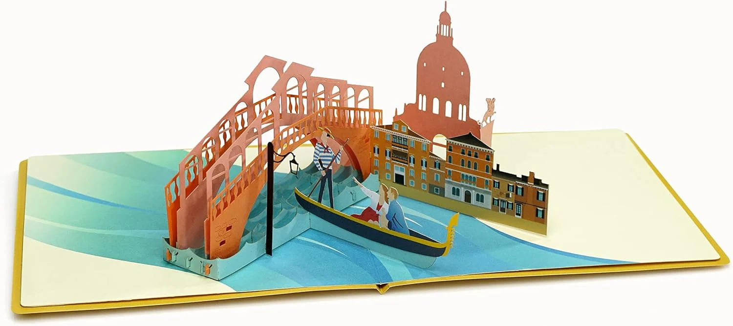 CUTPOPUP - 3D Anniversary Greeting Card for Wedding (Venice Couple) - Image 4