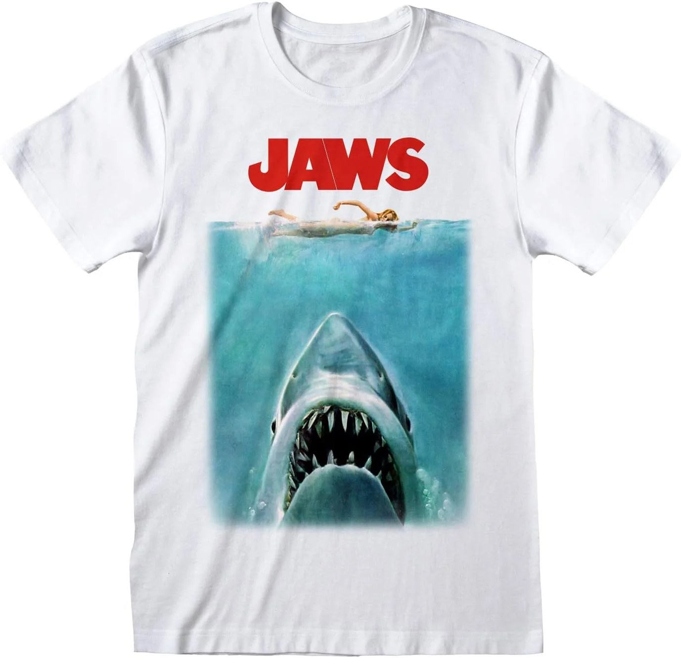Popgear Jaws T-Shirt Tiburón Camiseta para Mujer