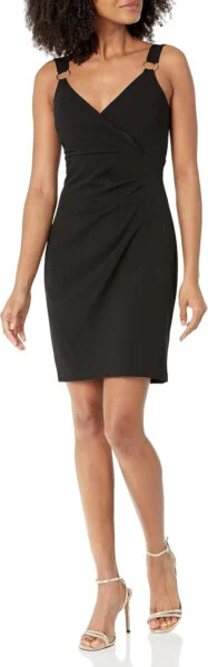 GUESS Vestido tubo sin mangas para mujer con correa de anillo