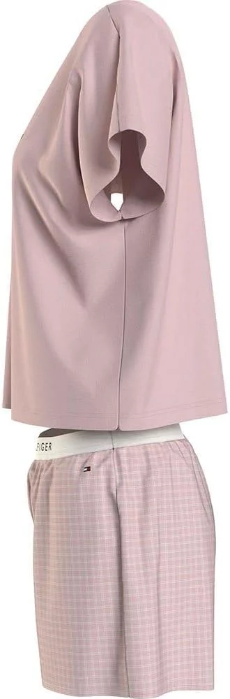 Tommy Hilfiger Conjunto de pijama Mujer Jersey corto, Blau (Azul), XS - Imagen 4