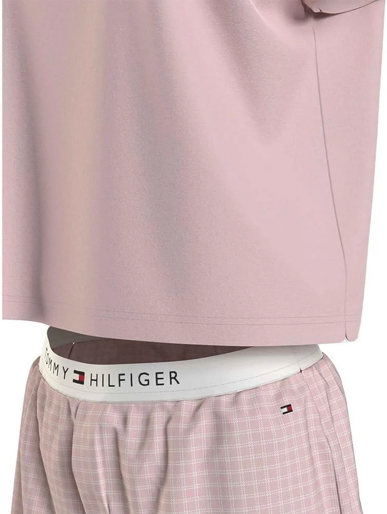 Tommy Hilfiger Conjunto de pijama Mujer Jersey corto, Blau (Azul), XS - Imagen 5