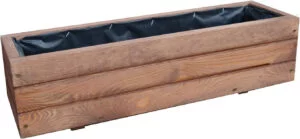 FKL DESIGN Home Deco Caja Jardinera de Madera Jardinera terraza Lista para Montar D6 Tuerca (Longitud 90cm)