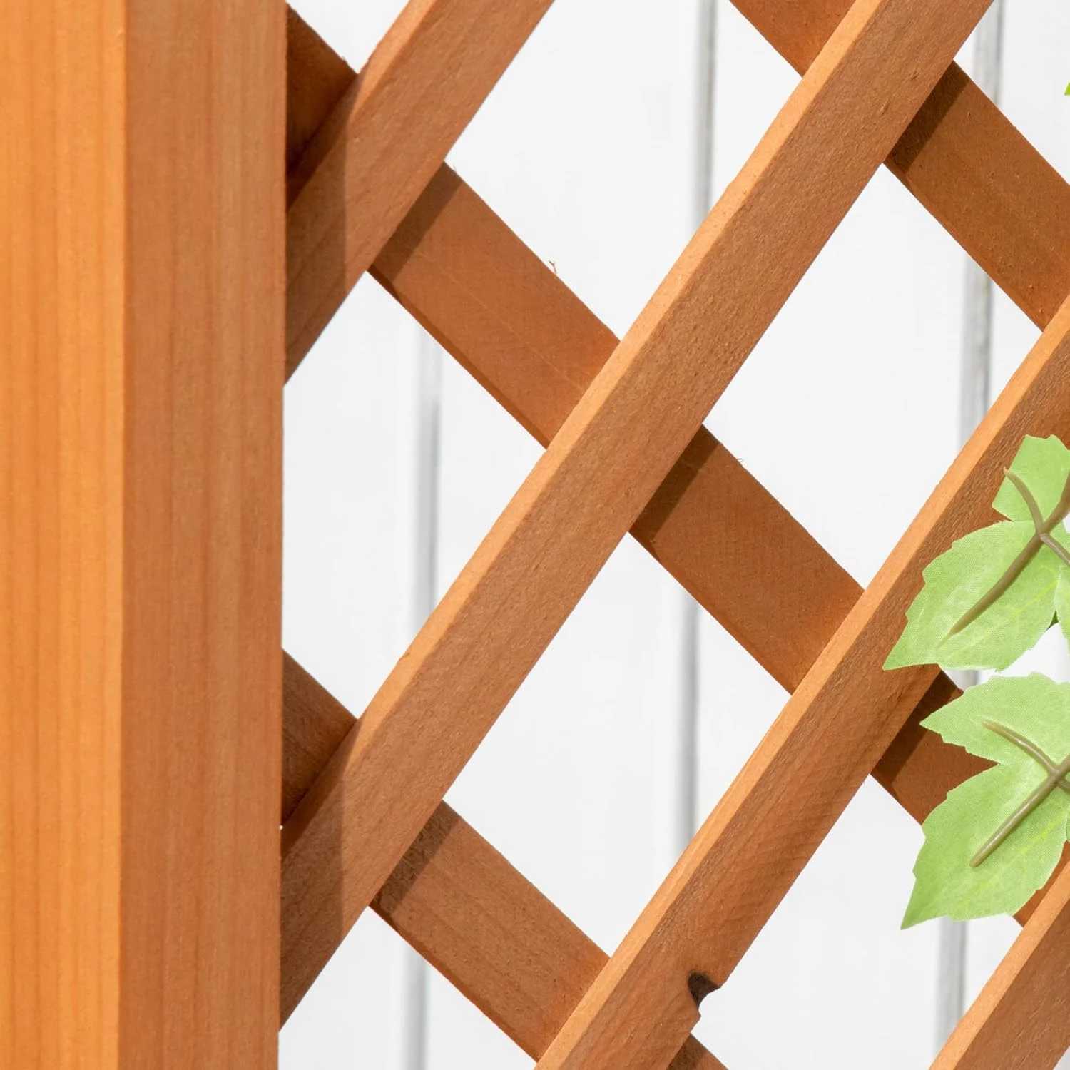 Outsunny Jardinera Enrejado con Arco Macetero con Soporte para Trepadoras Jardinera con Celosía Cultivos Plantas Flores Decoración en Jardín Terraza - Imagen 9