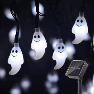 Cadena de luces LED solares Fantasma de Halloween