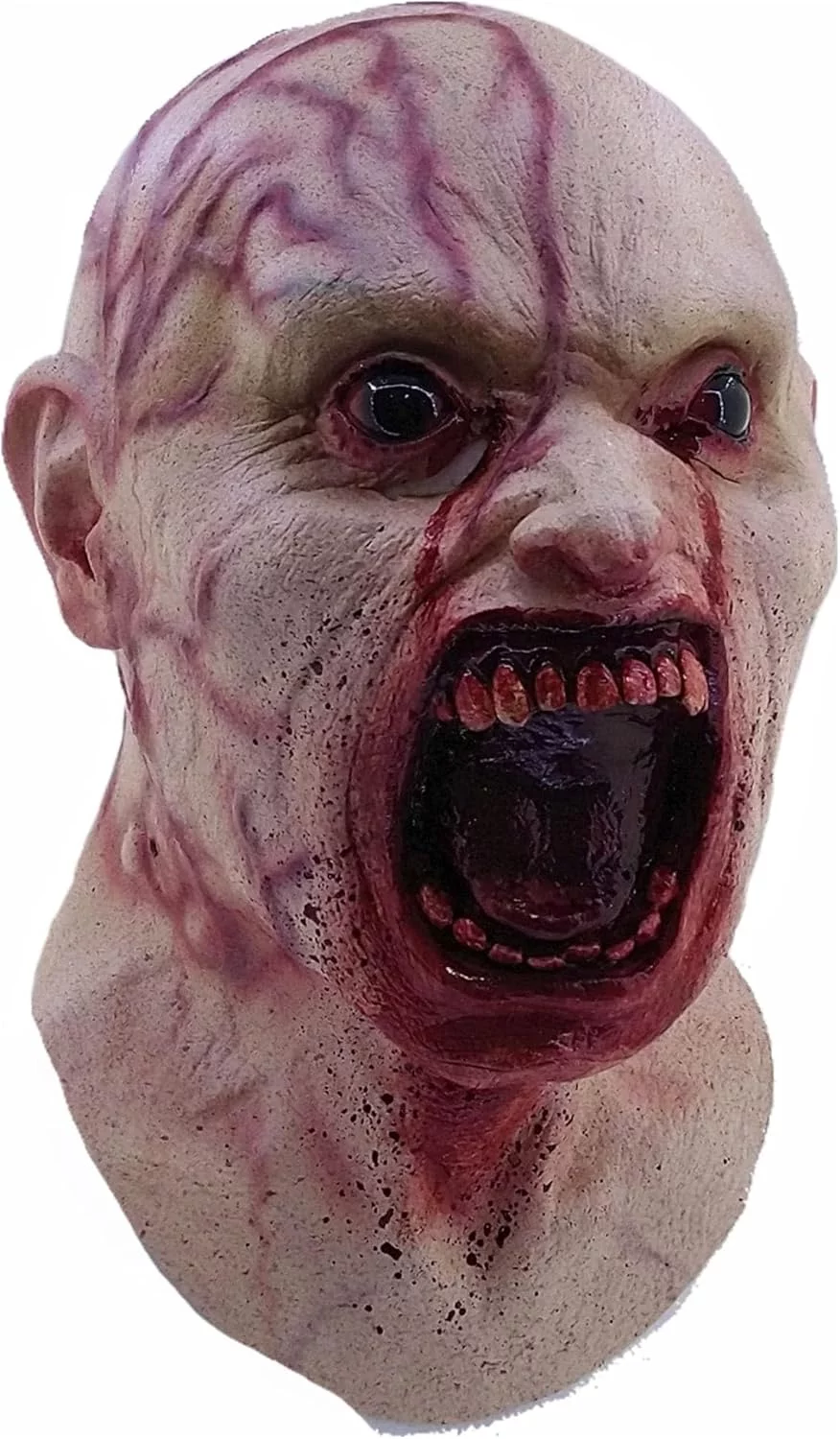 Ghoulish Productions - Máscara Infectado, Línea Zombies Disfraz de Látex resistente, pintada a mano, Halloween, Desfile de Carnaval, Fiesta de Disfraces, Talla única adulto. - Imagen 3