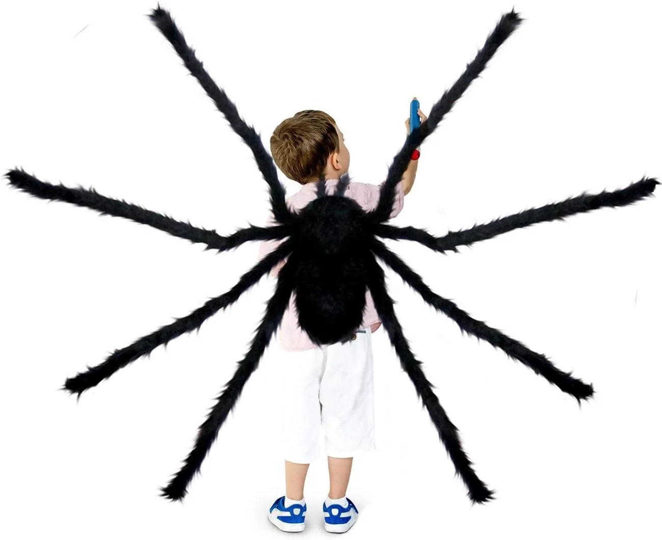 iZoeL Giant Spider Web 700cm + Large Spider 200cm + 40g Spider + 30 Mini Spiders, Outdoor Halloween Garden Decoration - Image 6