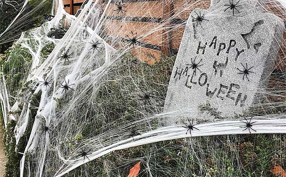 Decoraciones de telaraña de Halloween