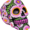 Nemesis Now Sugar Petal Skull Figura Decorativa de 15 cm, con diseño de Calavera con Flores, Negra