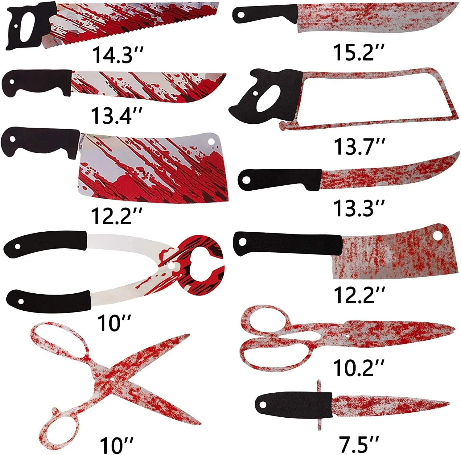Wulcea Halloween Home Decoration Knife Banner Outdoor Accessories for Halloween Decor Banner Door Accessories Halloween Party Horror Kit Halloween Deco - Image 5