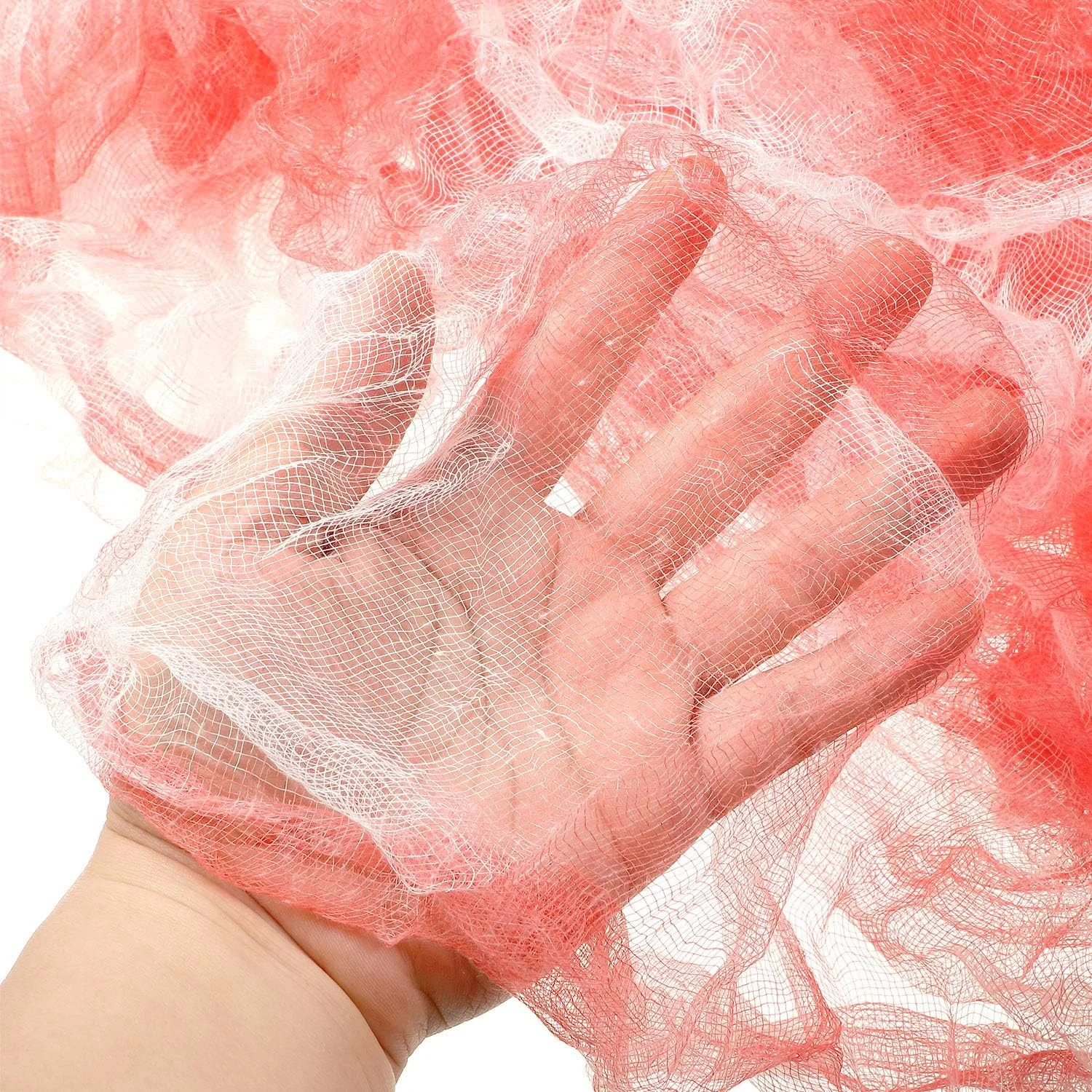 Boao Creepy Fabric 215 x 500 cm Creepy Cheesecloth Muslin Cotton Cloth Halloween Decorations for Haunted Houses Outdoor Door (Bloody) - Image 3