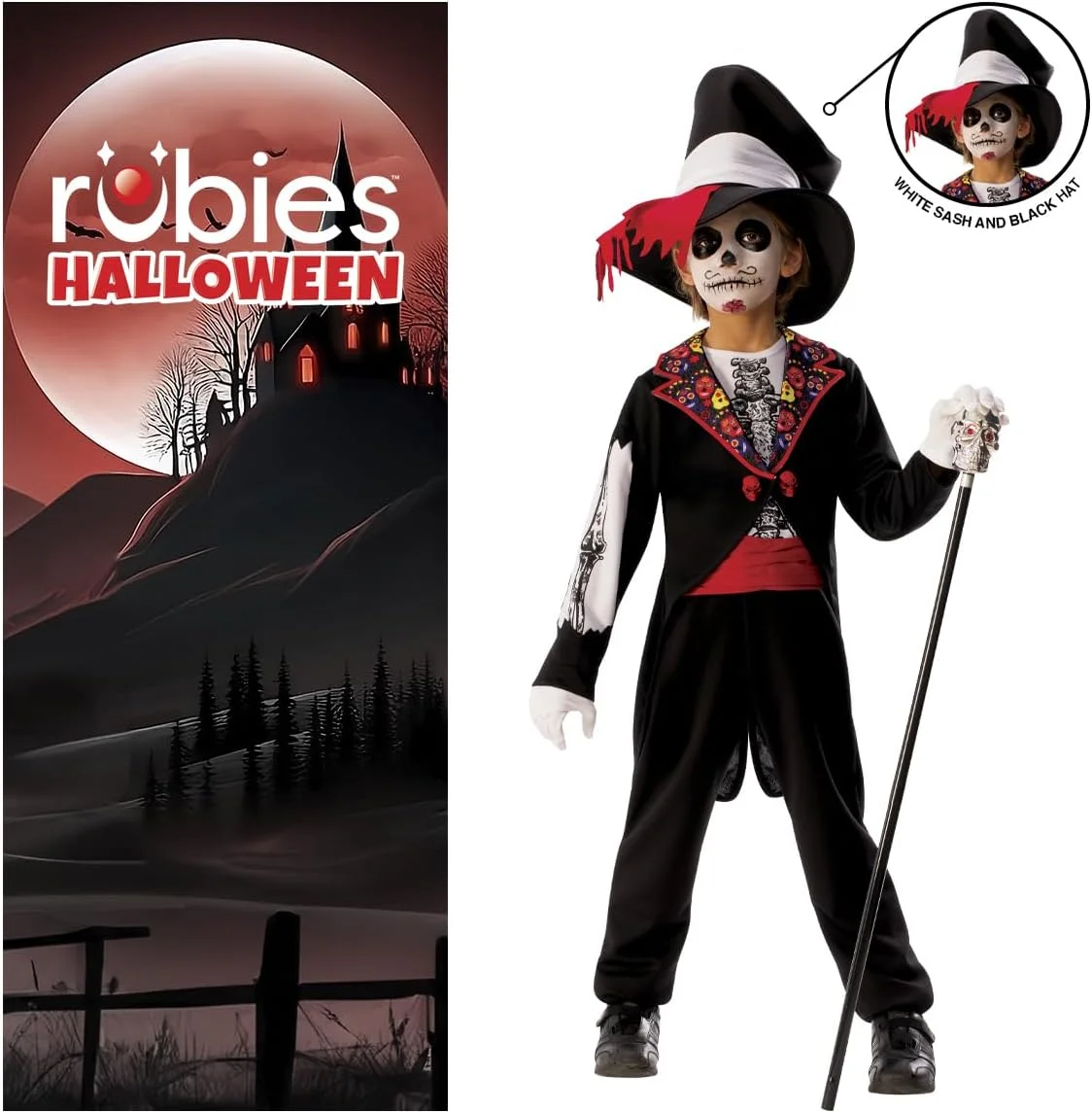 Rubies Catrin Boy Costume for Children, Catrin Outfit with Printed Jacket, Shirt, Pants, Sash, and Hat, Original by Rubies for Halloween, Christmas, Carnival, and Birthdays - Image 4