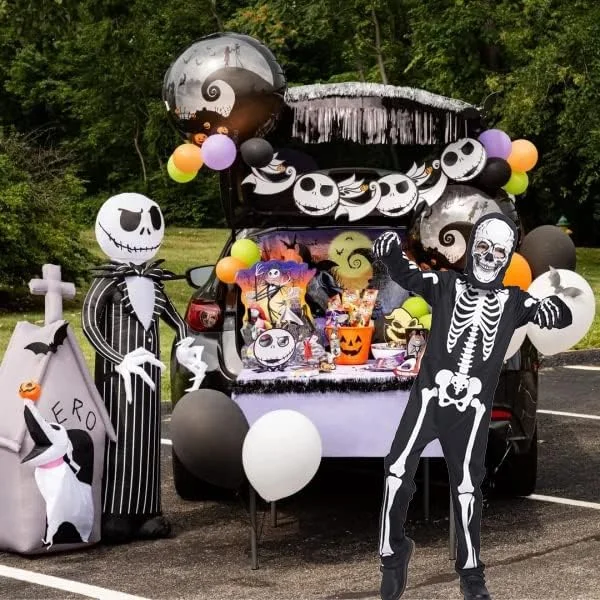 Sincere Party Skeleton Costume for Kids Halloween Glow-in-the-Dark Skeleton Costumes for Boys and Girls - Image 3