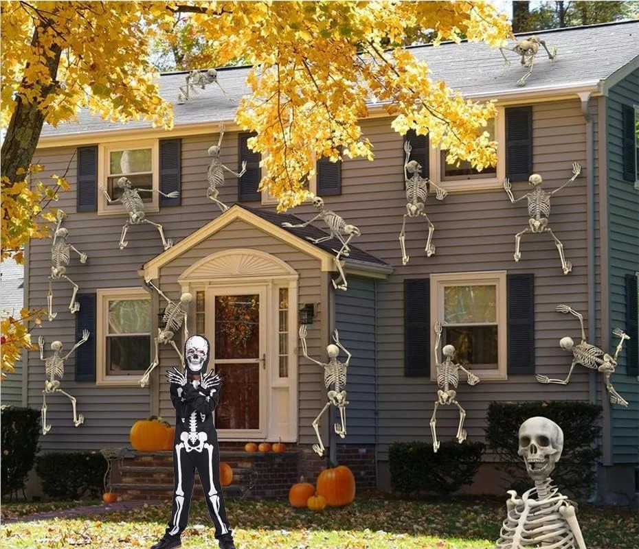 Sincere Party Skeleton Costume for Kids Halloween Glow-in-the-Dark Skeleton Costumes for Boys and Girls - Image 4