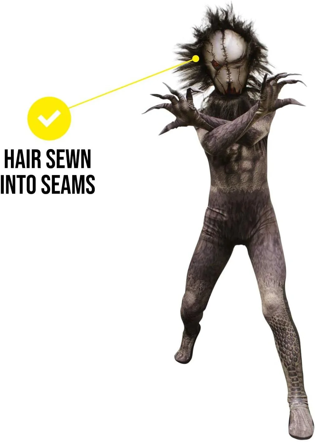 Morphsuits Kids Seedeater Second Skin Costume, Kids Monster Costume, Second Skin Kids Costume, Kids Scary Costume, Kids Terror Costume, Kids Halloween Costume Size S,M,L - Image 3