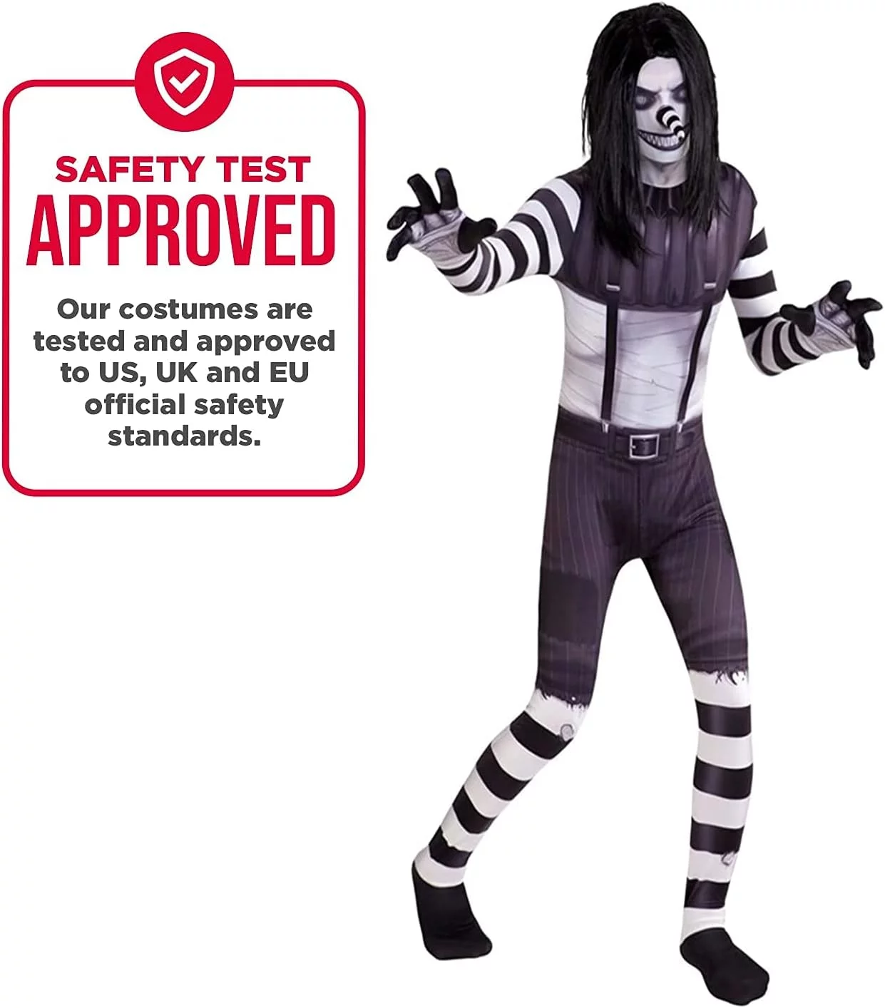 Morphsuits Clown Halloween Costume for Kids, Clown Costume for Kids Halloween, Kids Halloween Clown Costume, Kids Clown Costume, Kids Scary Costume, Scary Kids Halloween Costume Size S,M,L - Image 4