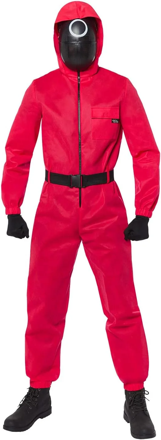 Amscan - Squid Game Soldier Costume, Jumpsuit, 3 Masks, Halloween, Carnival, Theme Party - Image 2
