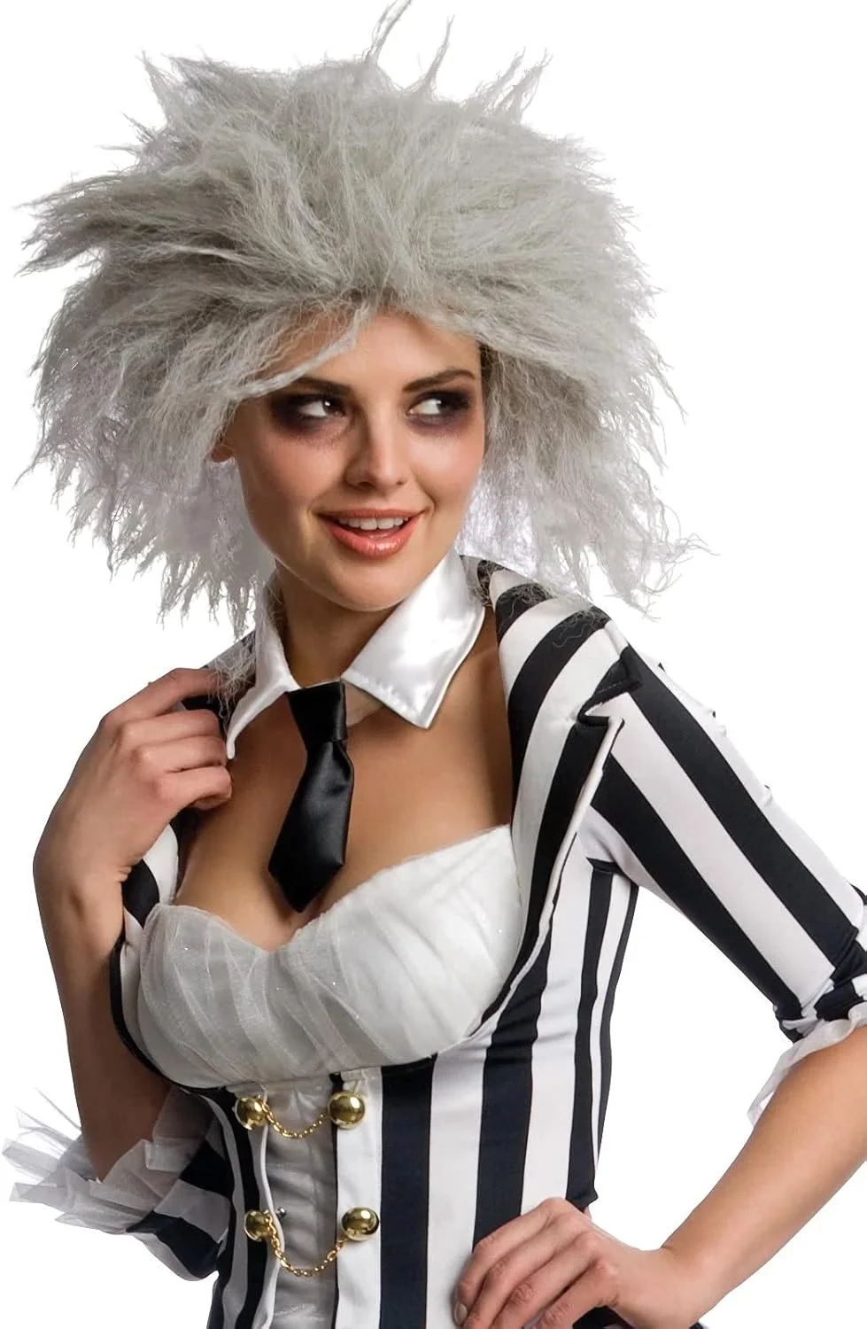 Rubie's Official Miss Beetlejuice Secret Wishes Adult Costume, Halloween Sexy Outfit - Image 2