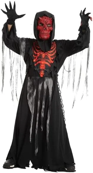 Spooktacular Creations Disfraz de parador de cráneo rojo para Halloween - Imagen 4