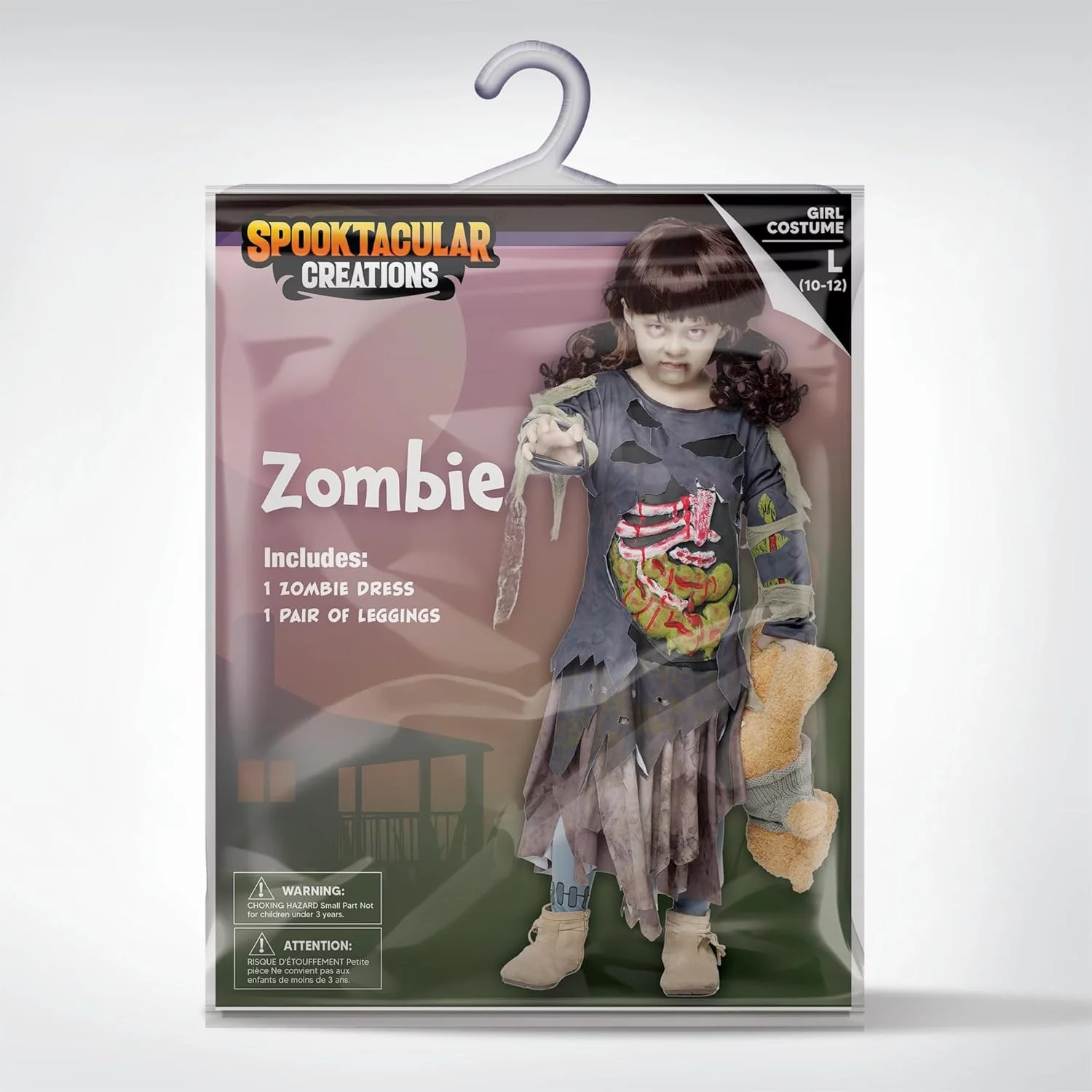 Spooktacular Creations Traje de lujo zombie para niñas con hacha ensangrentada (copia) - Image 7