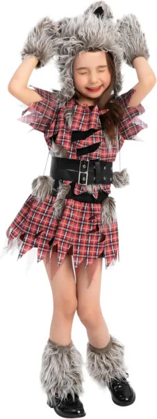 Spooktacular Creations Wolf Halloween Costume for Girls Wolfman Cosplay