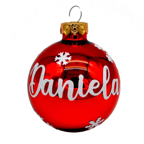 Mad & Cut. Bolas de Navidad de cristal personalizadas para árbol. Adornos navideños originales. - Imagen 5