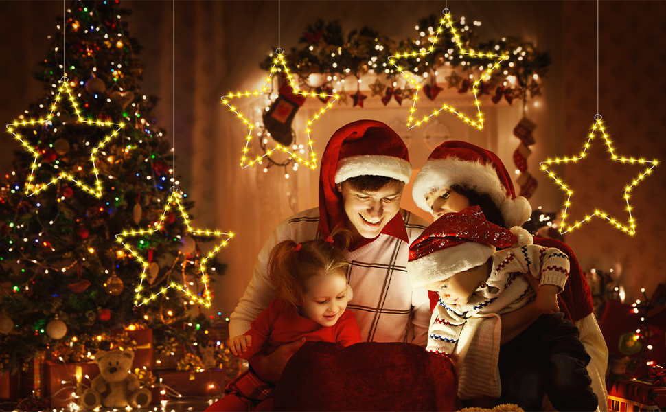 Luces de ventana de Navidad