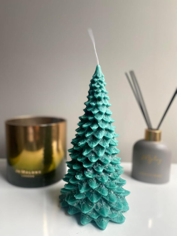 Velas perfumadas de árbol de Navidad | Velas hechas a mano para decoración festiva del hogar y regalos | Hasta 30 días de fragancia | Decoración del hogar de otoño | Vela hecha a mano | Vela de árbol - Imagen 5