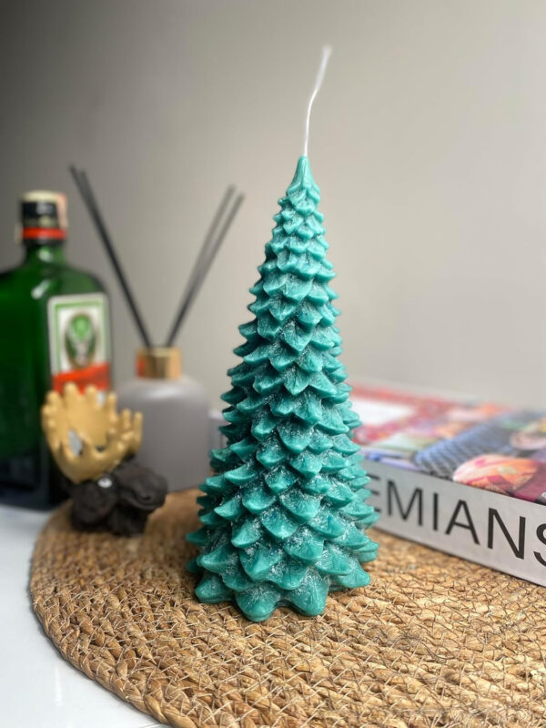 Velas perfumadas de árbol de Navidad | Velas hechas a mano para decoración festiva del hogar y regalos | Hasta 30 días de fragancia | Decoración del hogar de otoño | Vela hecha a mano | Vela de árbol - Imagen 8