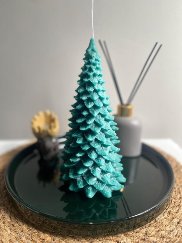 Velas perfumadas de árbol de Navidad | Velas hechas a mano para decoración festiva del hogar y regalos | Hasta 30 días de fragancia | Decoración del hogar de otoño | Vela hecha a mano | Vela de árbol - Imagen 10