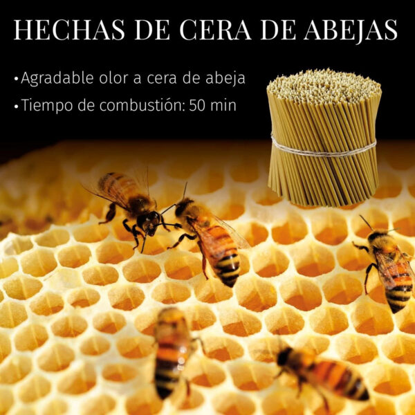 Danilovo Velas de Cera de Abejas 100% Pura, Velas Ortodoxas Para Oración, Rituales, de Decoración de Mesa, N100, Altura 16,5 cm, 400 Unidades - Imagen 3