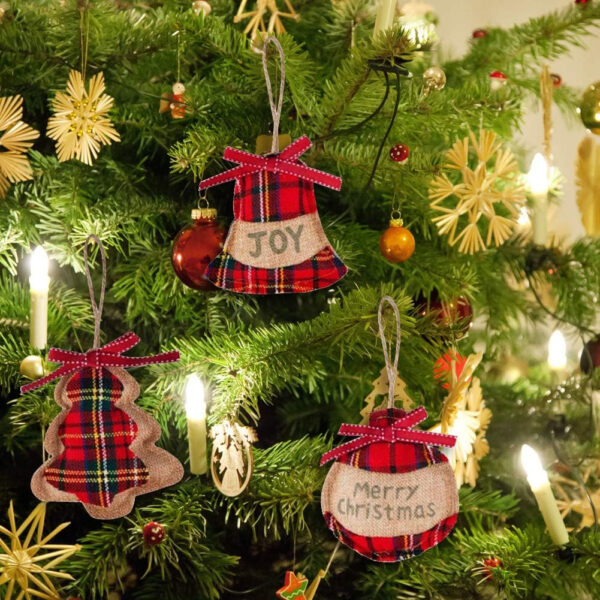 Gukasxi 8 Piezas de Adornos para el árbol de Navidad Decoraciones Colgantes de Navidad Bola de siembra Forma de Estrella de árbol para la Fiesta de Navidad Decoración para el hogar - Imagen 4