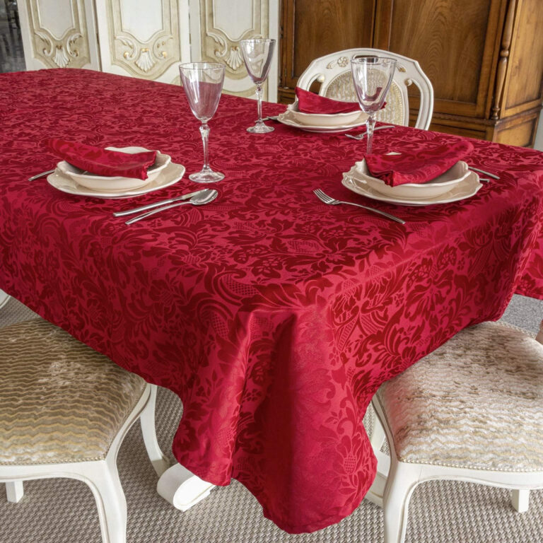 BGEUROPE Mantel - Antimanchas - Bordeaux - Ref. Milano - 150cm x 400cm