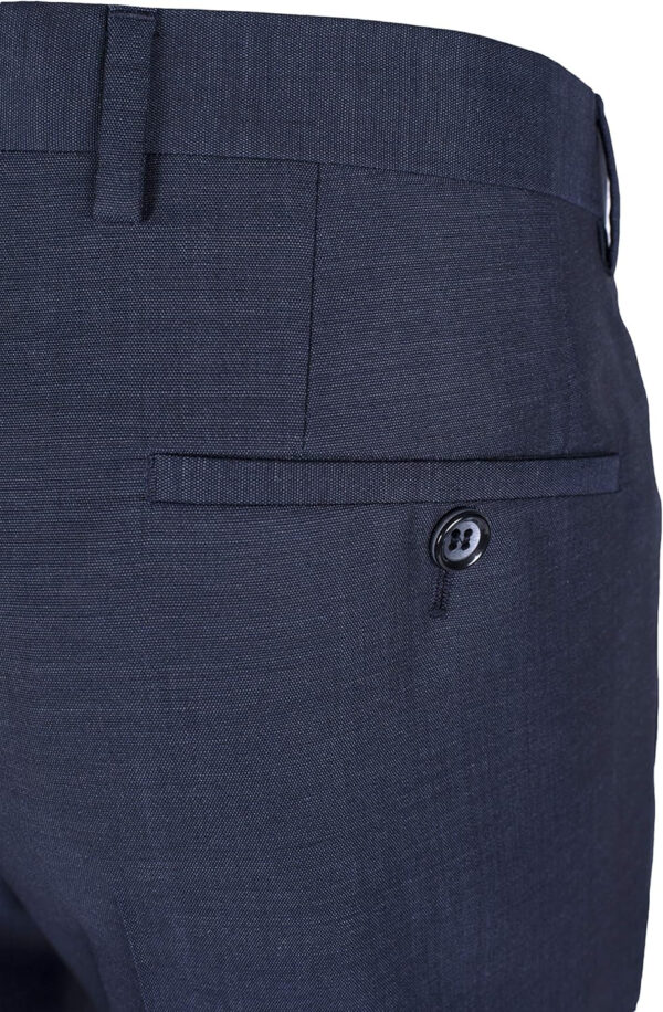 Roy Robson Traje para hombre Slim Fit de 2 piezas de lana virgen, medio forro, chaqueta deportiva - Imagen 8