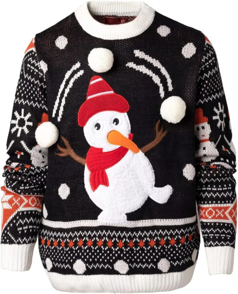 U LOOK UGLY TODAY Men`s Christmas Ugly Jumper Festive Pullover for Party Suter Pulver para Hombre