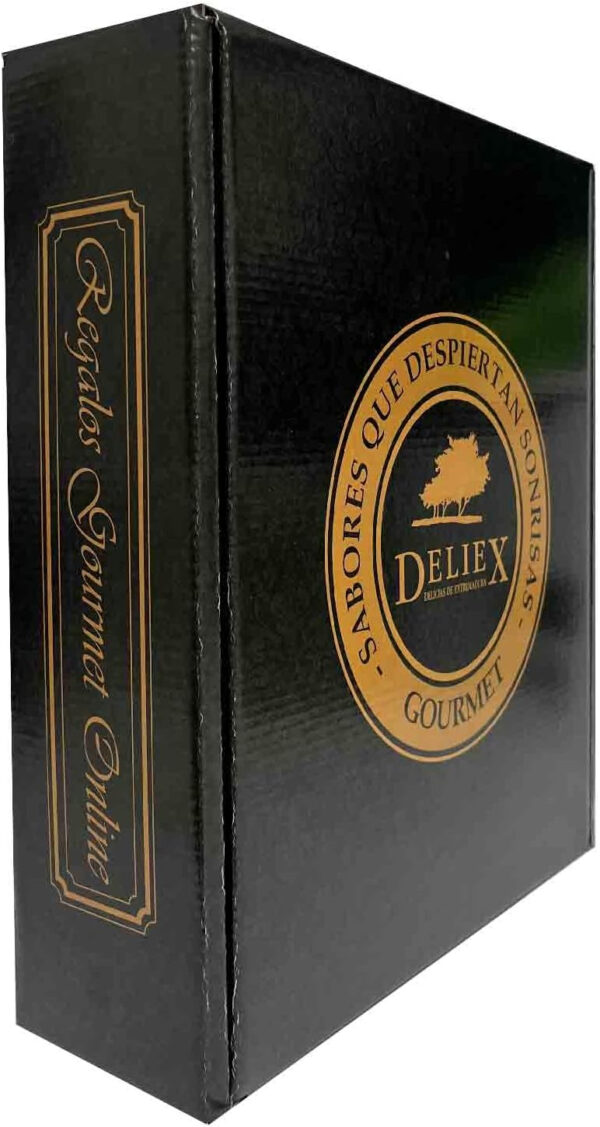 Deliex Cesta Regalo Selección Gourmet - Vino Montequinto Crianza, cuña de Queso Premium, Paté de Jamón Artesanal, Aceitunas y Colines - Regalo para Toda Ocasión - Imagen 3